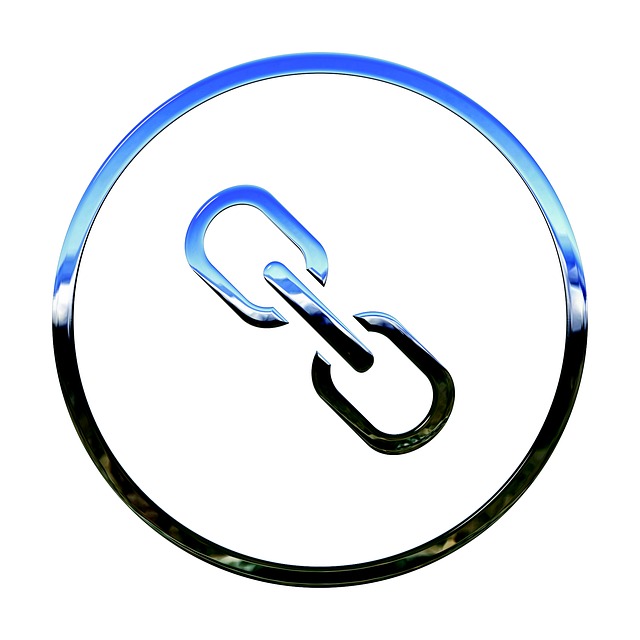 Icon with chain link inside circle