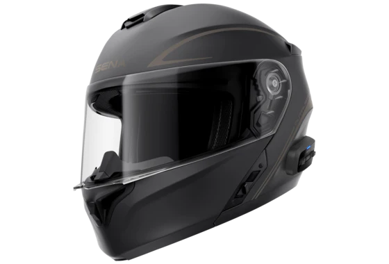 A motorcycle helmet - Sena Outrush R.