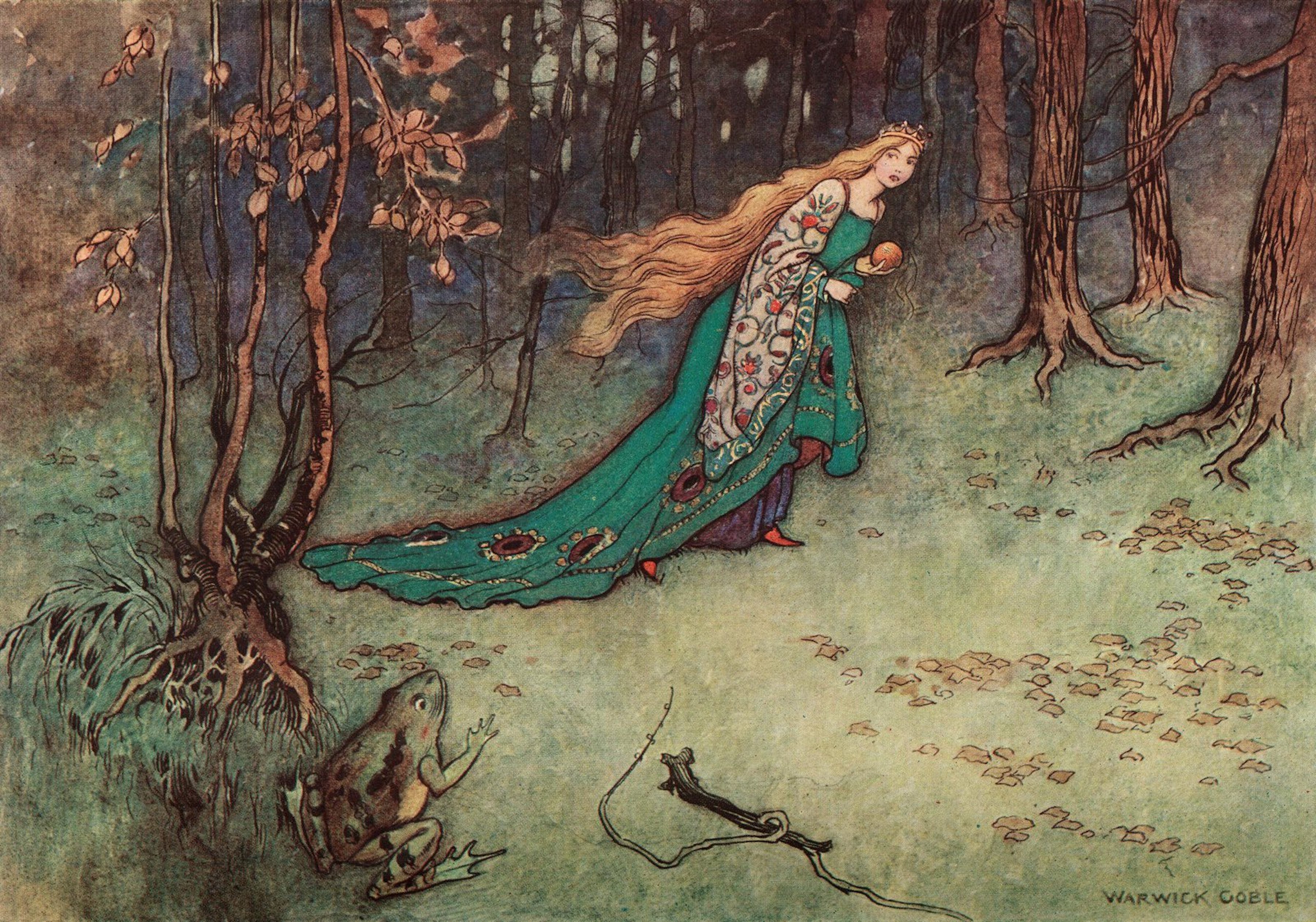 Woman in a Magical Forest