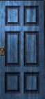 blue door