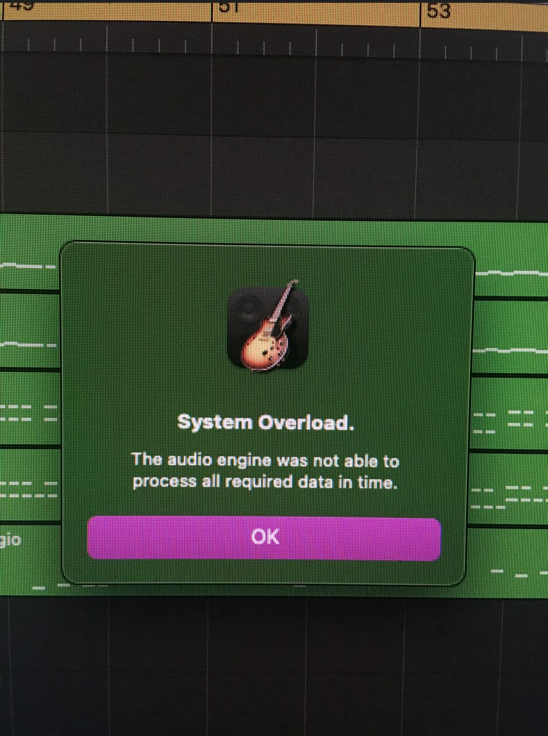 A Garage Band Error