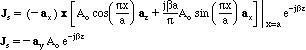 Figure 4, Perfect Conductor, Surface Current at x=a