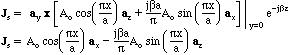 Figure 4, Perfect Conductor, Surface Current at y=0