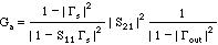 Formula for Power Gain