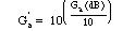 Gain conversion