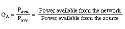 Definition of Available Gain