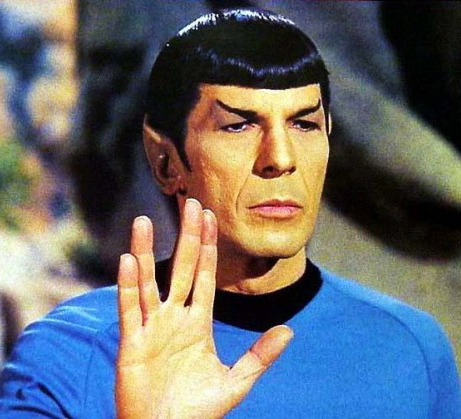 Spock Symboling Live Long and Proser