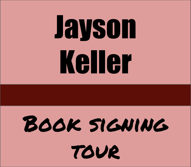 ad for Jayson Keller book signing tour