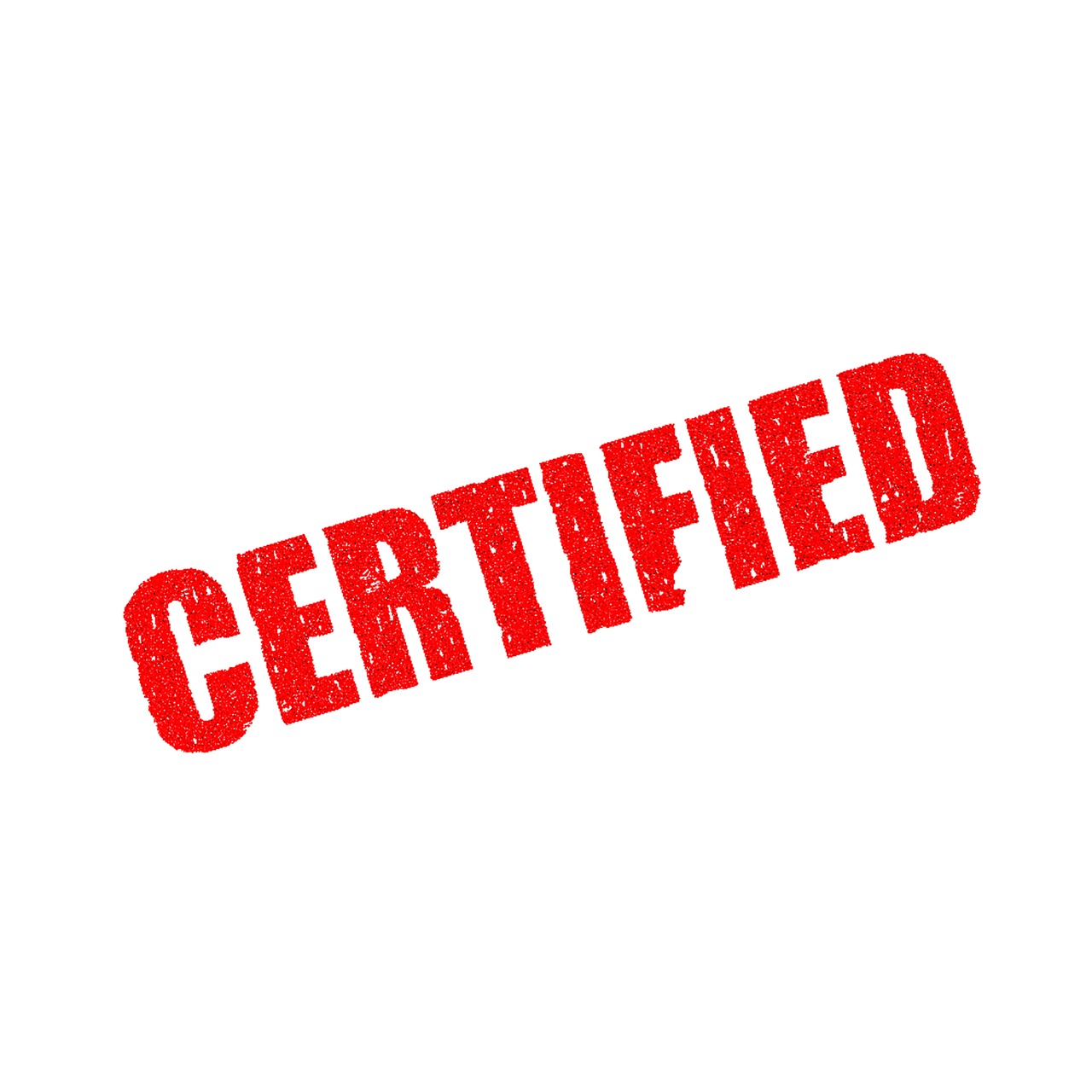 Red Certification tag