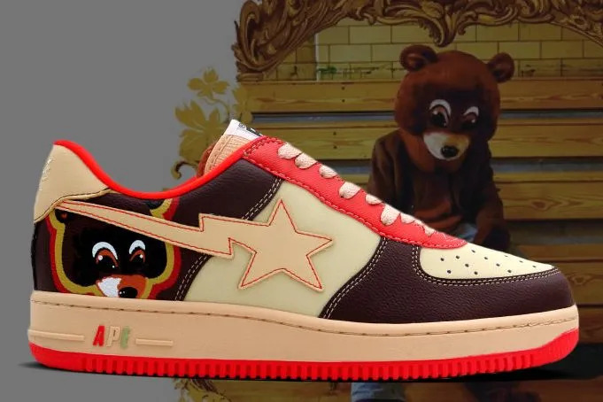 Kanye and Bapesta collaboration shoe