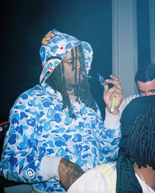 Chief Keef wearing Bape