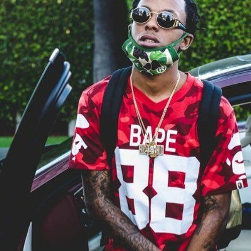 Rich the Kid wearing Bape