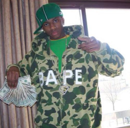 Soulja Boy wearing Bape