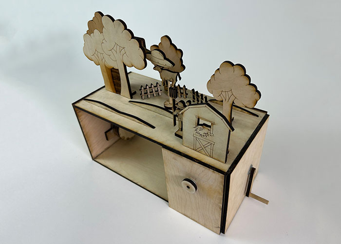 The automata from an overhead angle.