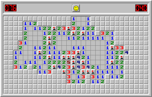 Game of Expert Minesweeper