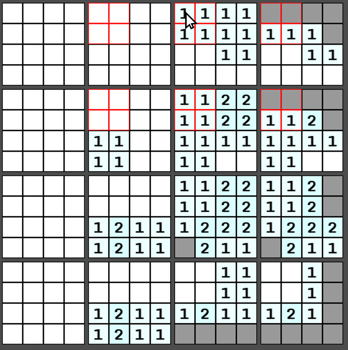 GIF of 4D Minesweeper