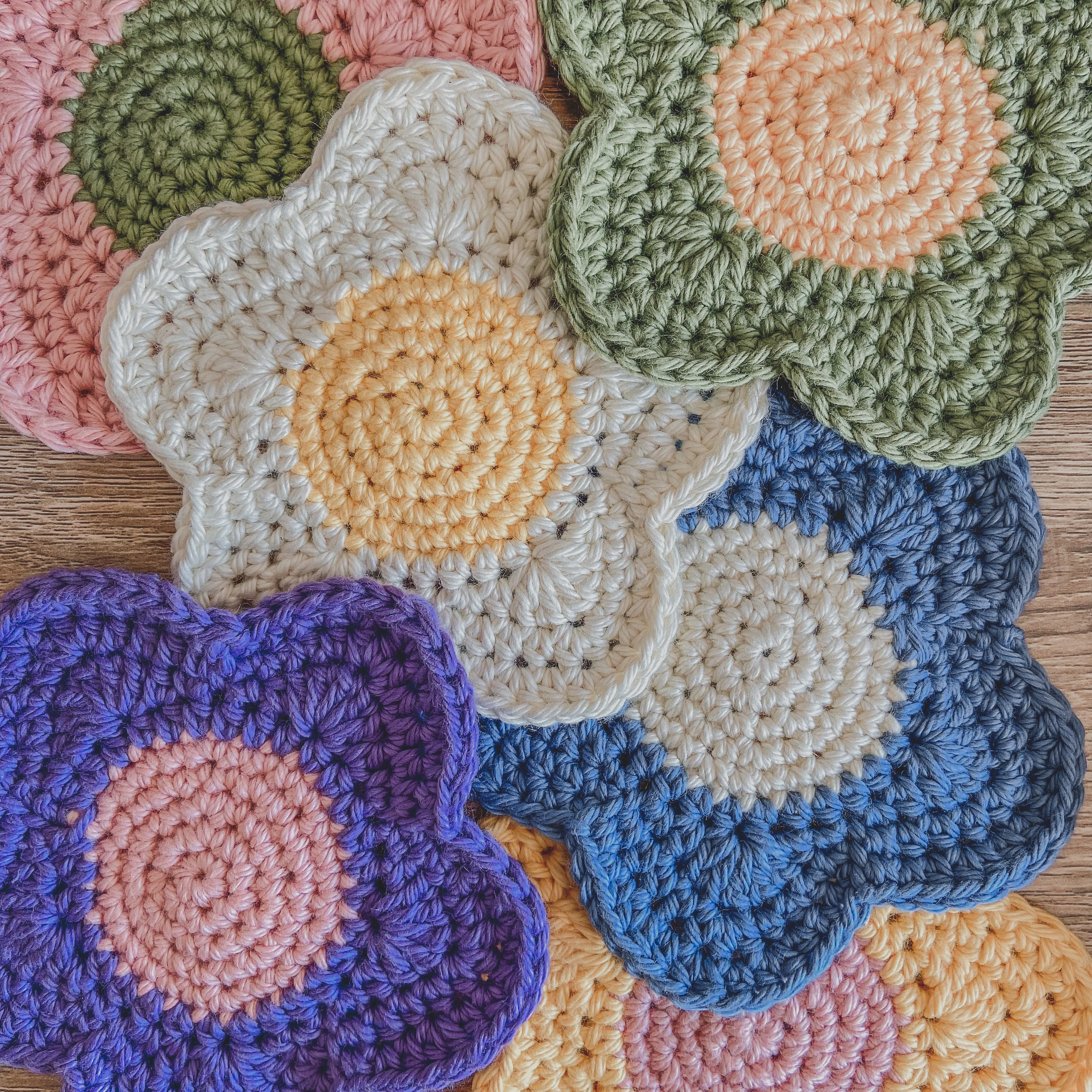 Flower Coasters