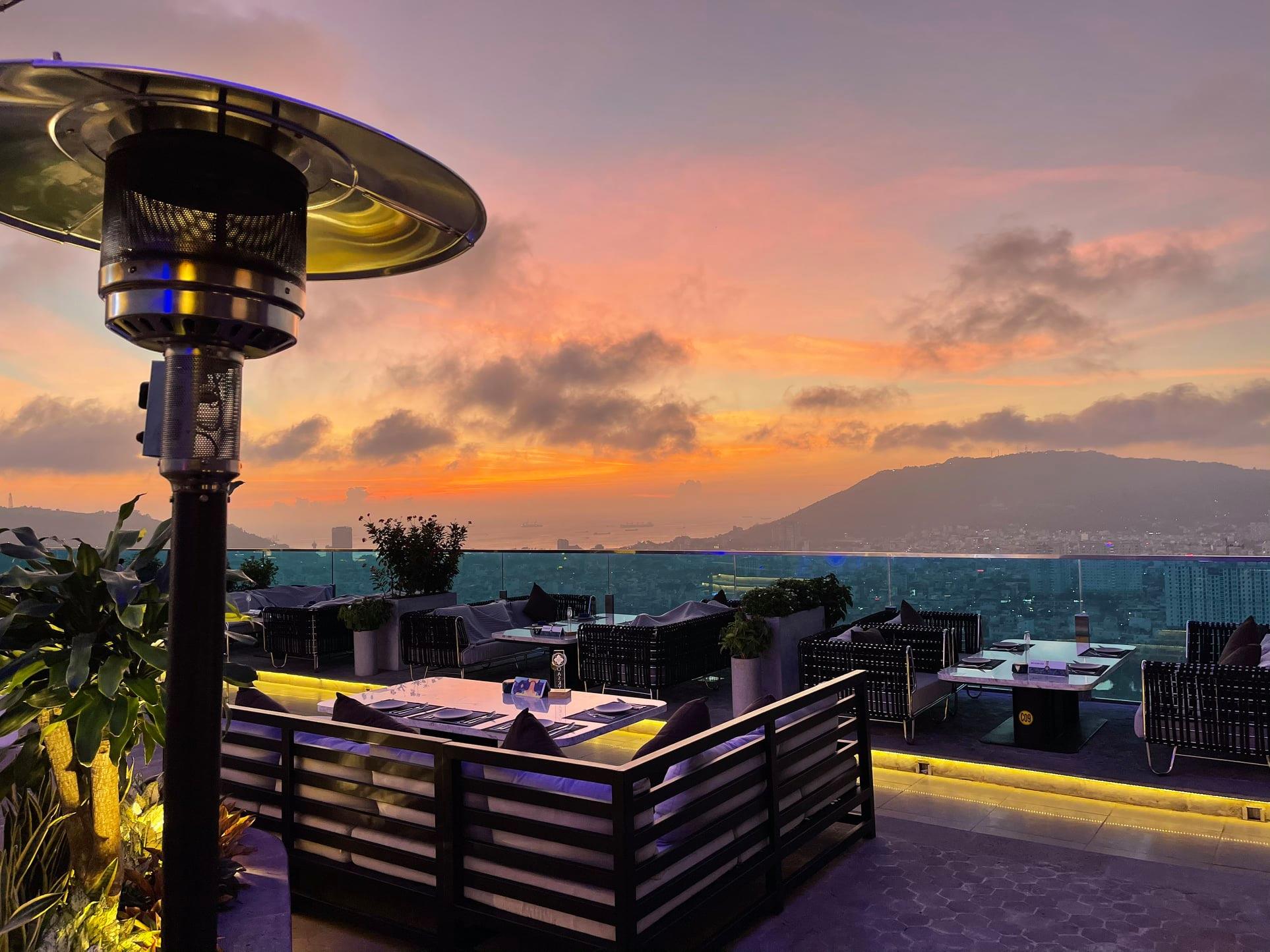 Bar at dusk