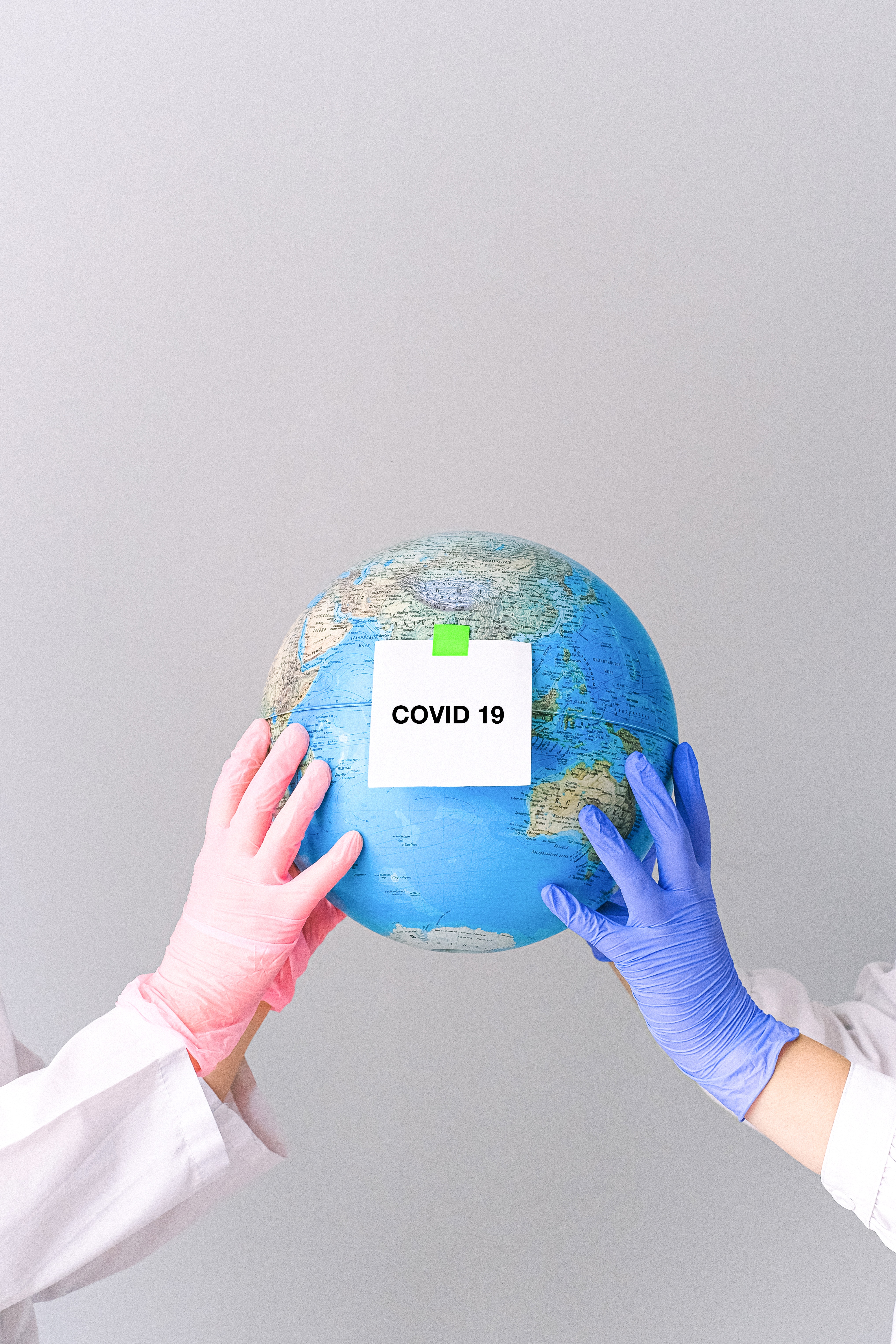 earth wearing mask