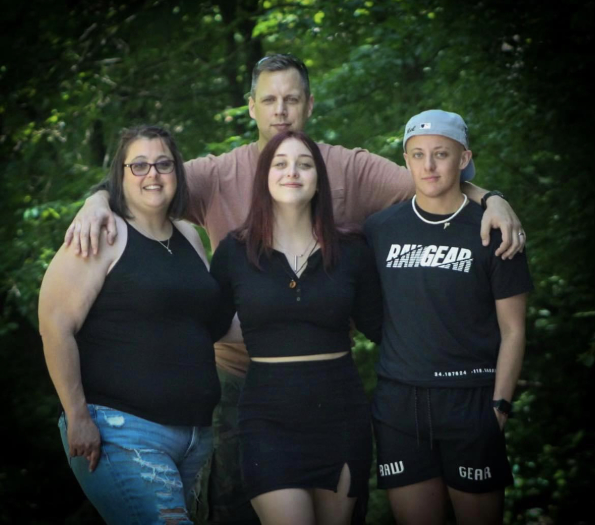 Kayde the photographer, and his family posing together