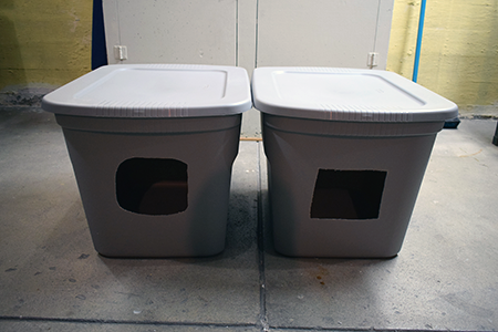 Examples of feeding stations