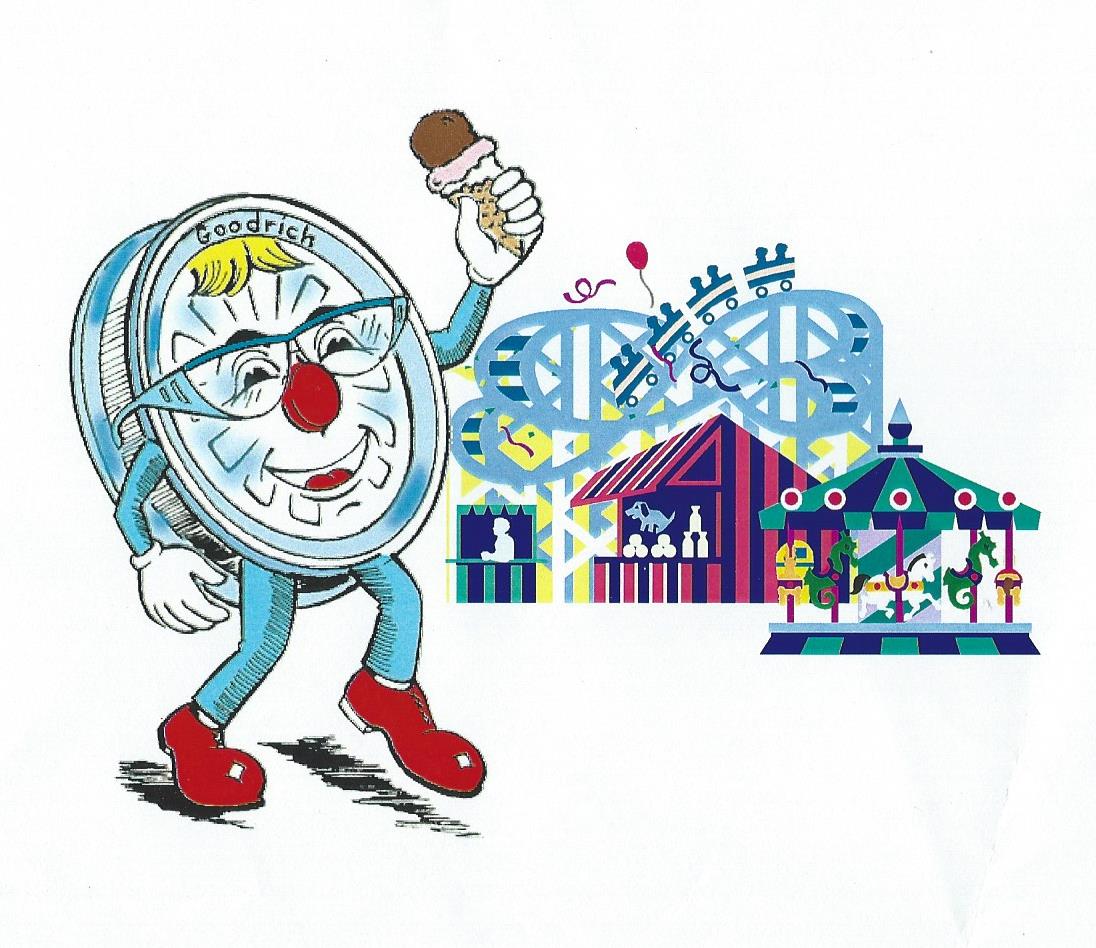 Wheelie Character at Carnival